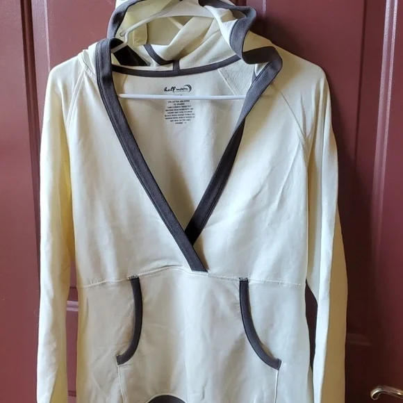 Half Moon by Modern Movement hoodie pullover SZ Medium Ecru NWT - Picture 1 of 12